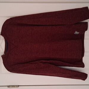 Rugged Elements Men's Medium Maroon Stretch Sueded Soft Crew